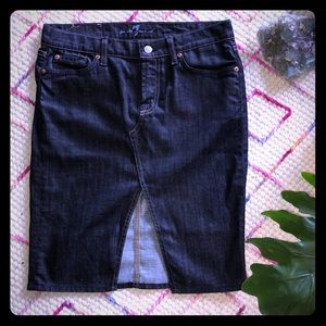 NEW 7 For All Mankind Denim Skirt